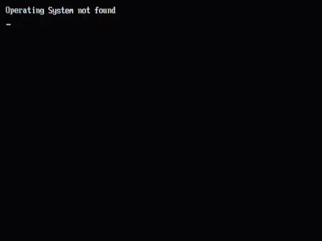 Operating System not found